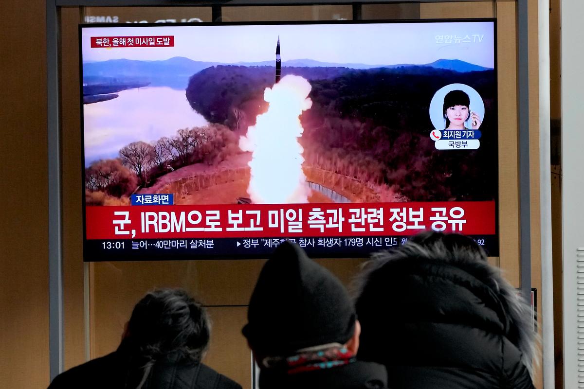 North Korea Tests Mid-Range Missile as Blinken Visits Seoul