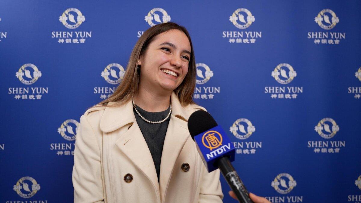 Marine Enora enjoyed Shen Yun's matinee at the Grand Theatre de Provence on Jan. 3, 2025. (NTD)