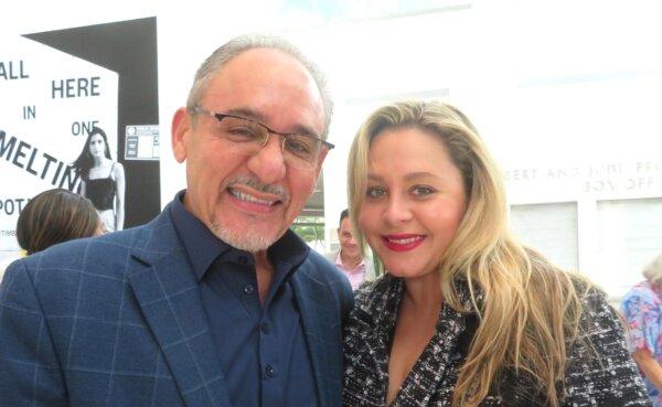 Joaquin Rivas and Linsley Hannah enjoyed Shen Yun at the Adrienne Arsht Center for the Performing Arts in Miami on Jan. 11, 2025. (Kailiang Jia/The Epoch Times)