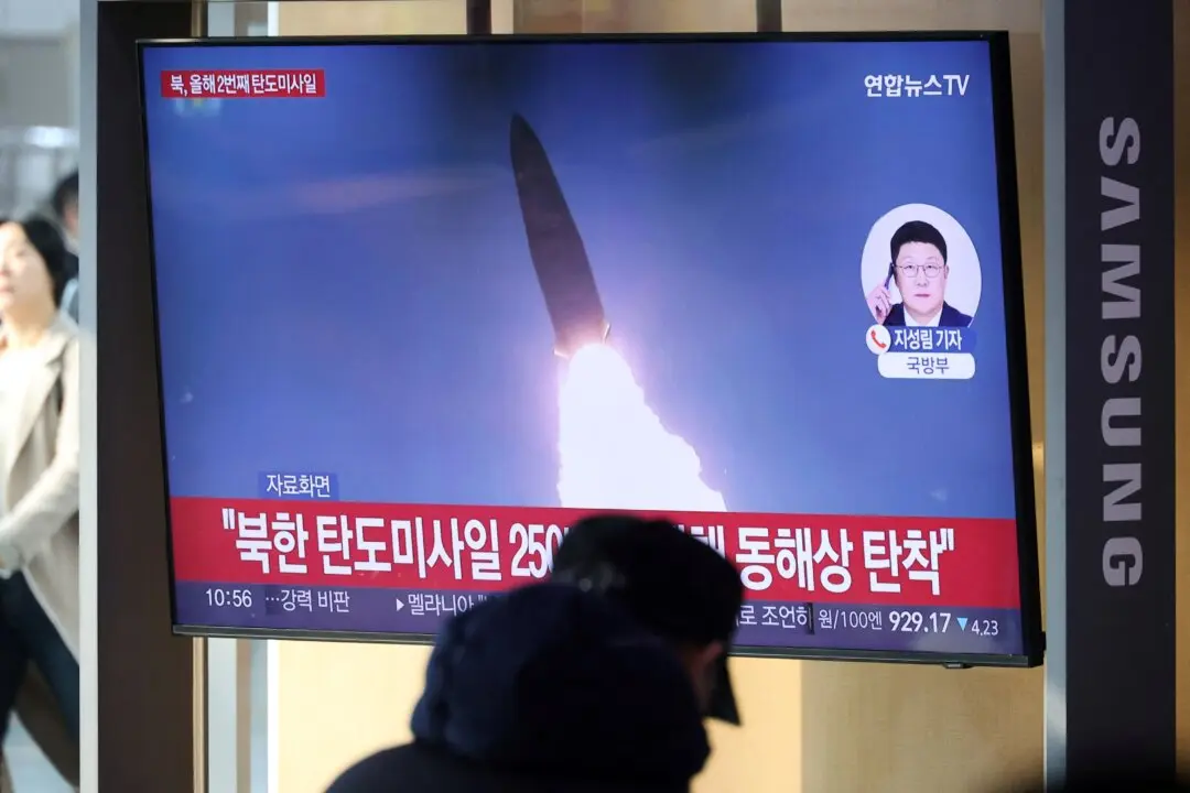 North Korea Test-Fires Ballistic Missiles Ahead of Trump’s Asia Tour