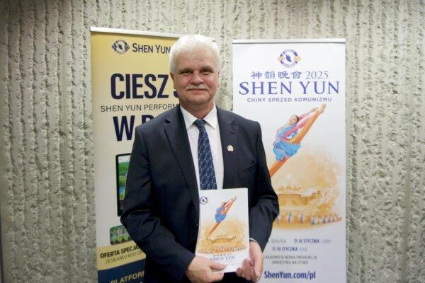 Leszek Gorgol, attended Shen Yun Performing Arts at the Opera Hall of the Lublin Culture and Conference Center, in Poland, on Jan. 11, 2025. (Mikolaj Jaroszewicz/The Epoch Times)