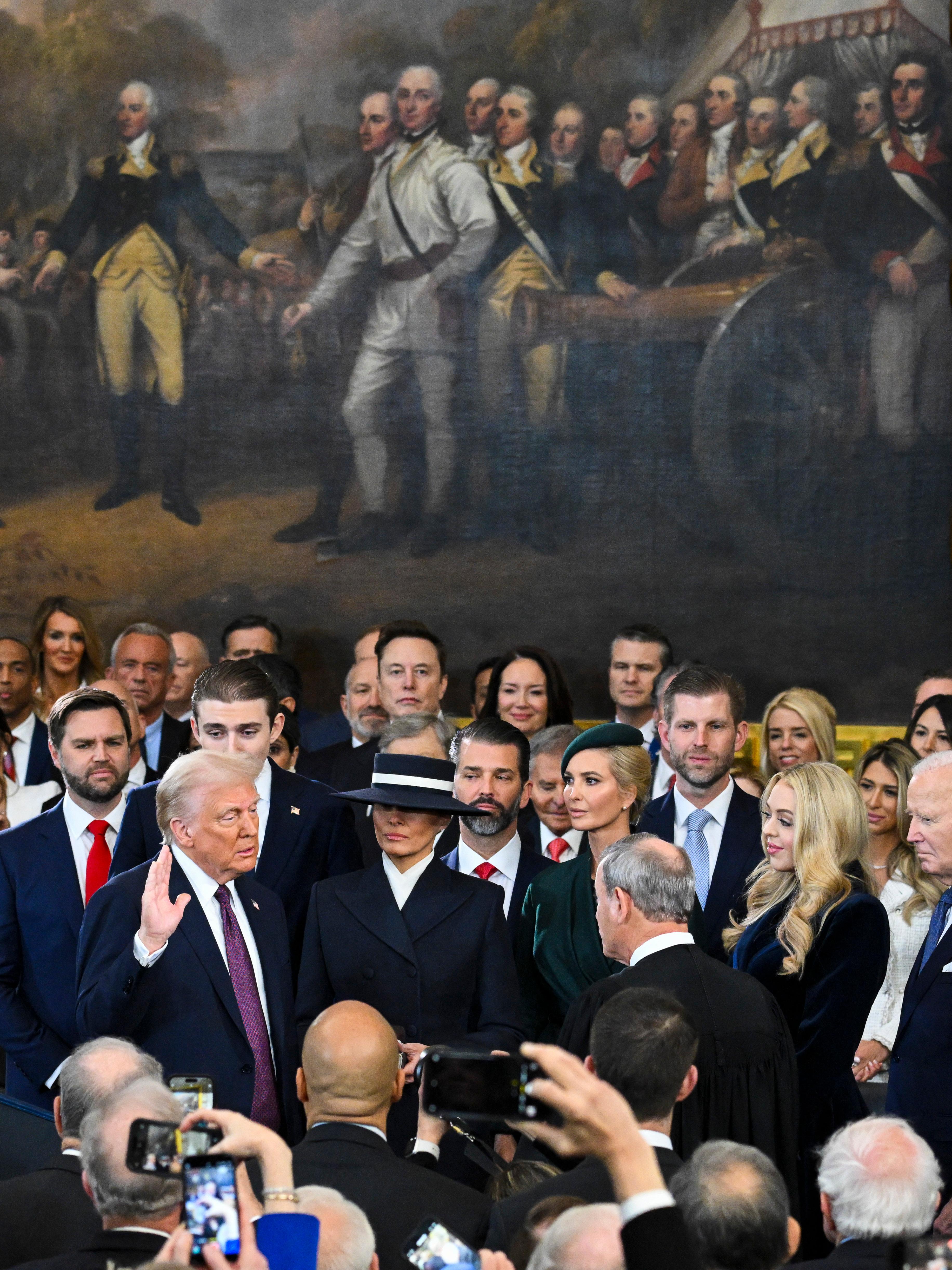 Day in Photos: Donald Trump’s Inauguration, Clashes in Colombia, and Basilosaurus Skull