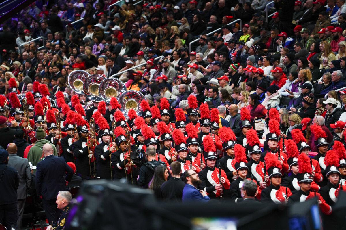 President Donald Trump's Inaugural Parade at the Capitol One Arena in Washington on Jan. 20, 2025. (Madalina Vasiliu/The Epoch Times)