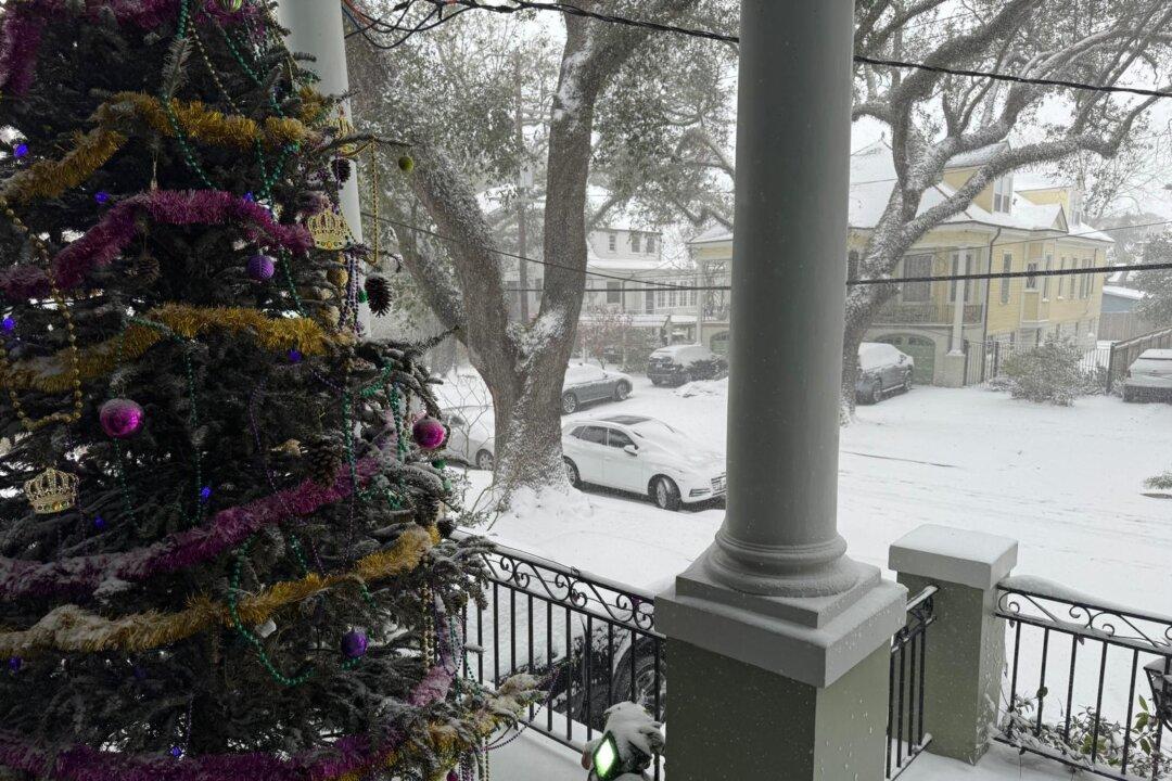 Arctic Blast Brings Snow to New Orleans, Gulf Coast