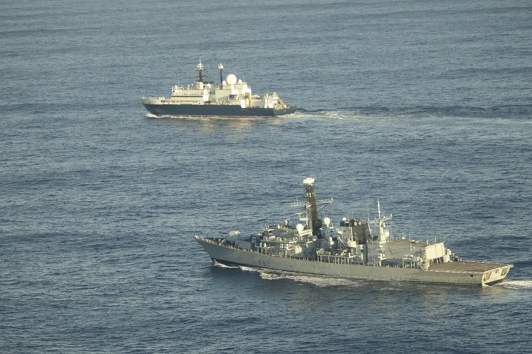 UK Says ‘Military Options Ready’ After Russian Ship Uses Lasers Against Air Force thumbnail