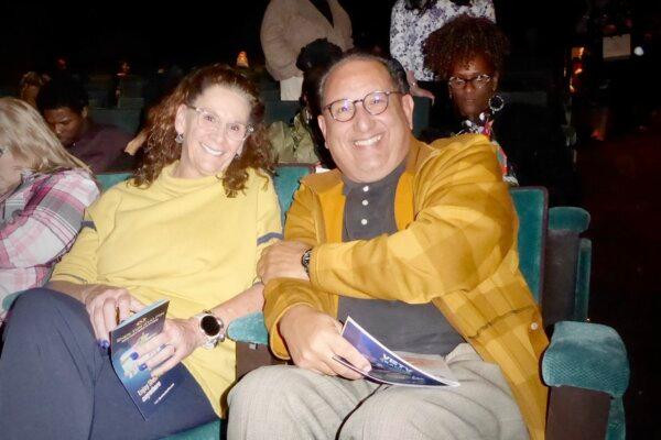 Paul Castillo with his wife attends Shen Yun at Music Hall at Fair Park in Dallas, Texas, on Jan. 25, 2025. (Frank Liang/The Epoch Times)