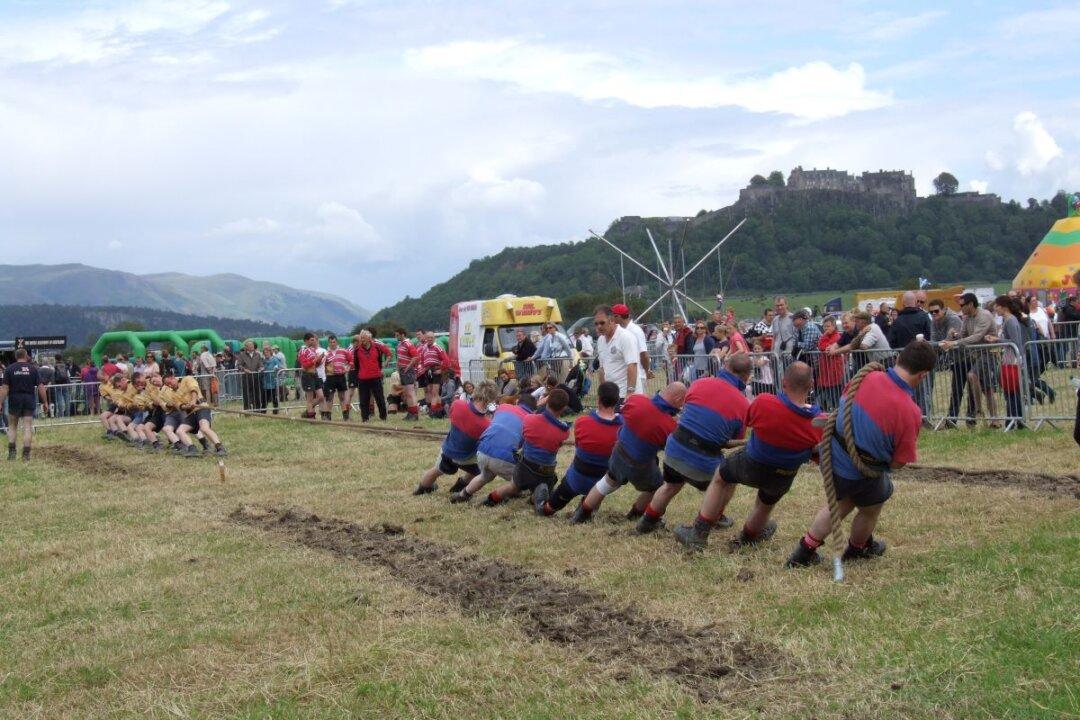 Olympic Athletes Pulled for Gold in the Tug-of-War
