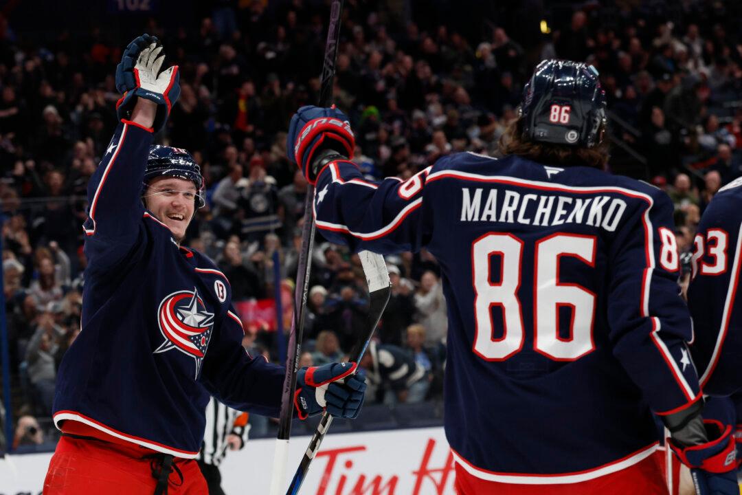 Voronkov Scores 2 Goals as Blue Jackets Beat Blues 6–4