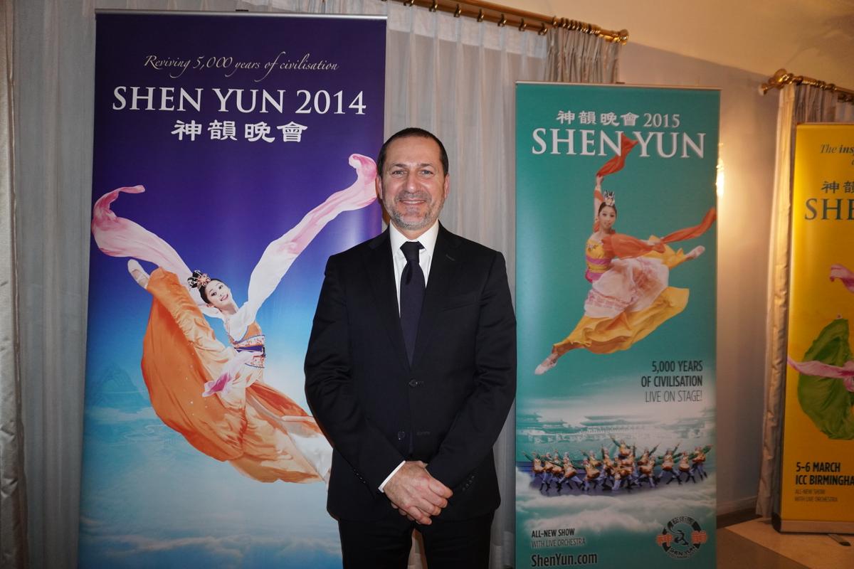 Rome City Councilor Federico Rocca watched Shen Yun’s New York Company's performance on Feb. 1, 2025. (Massimo Marcon/The Epoch Times)