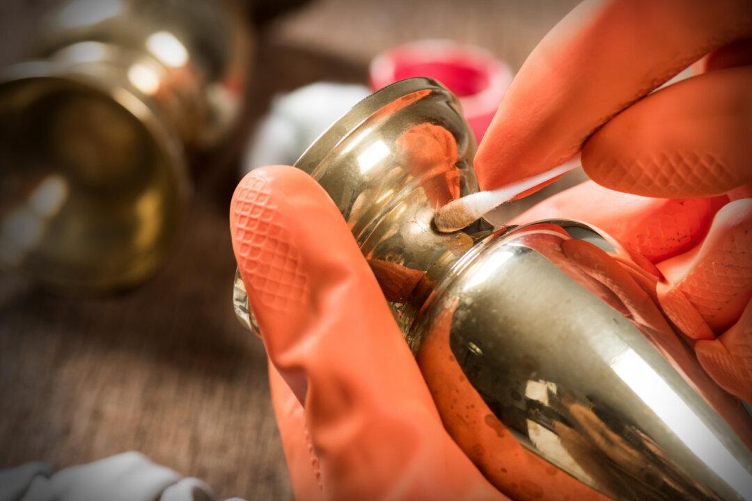 Restore Tarnished Brass Bathroom Fixtures