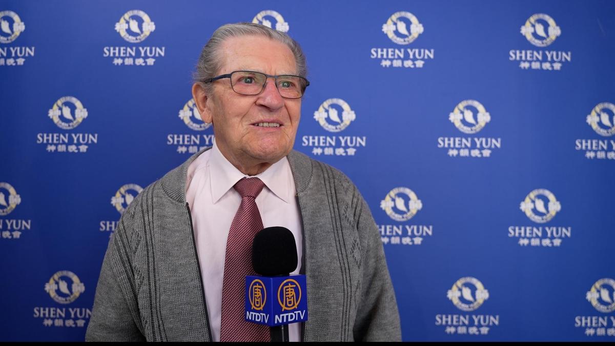 Robert Vernet enjoyed the Shen Yun Performing Arts performance in Dijon, France, on the afternoon of Feb. 4, 2025. (NTD)