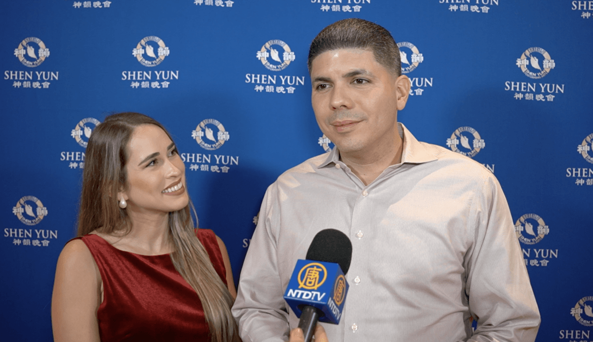 Eddie Charbonier Chinea enjoyed Shen Yun at the Centro de Bellas Artes Luis A Ferré in San Juan, Puerto Rico, on Feb. 7, 2025. (NTD)