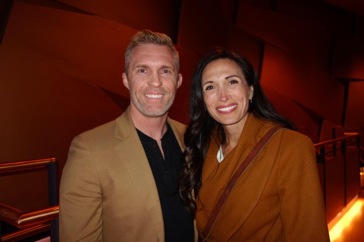 Andrew and Annie Ballard at the Shen Yun Performing Arts performance at Ikeda Theater at Mesa Arts Center on Feb. 12, 2025. (Lily Yu/ The Epoch Times)