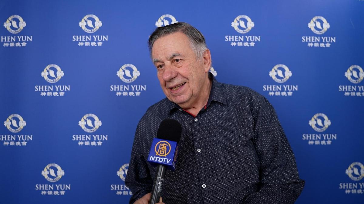 José Agullo enjoyed Shen Yun at the Palais des Congrès in Tours, France, on Feb. 12, 2025. (NTD)