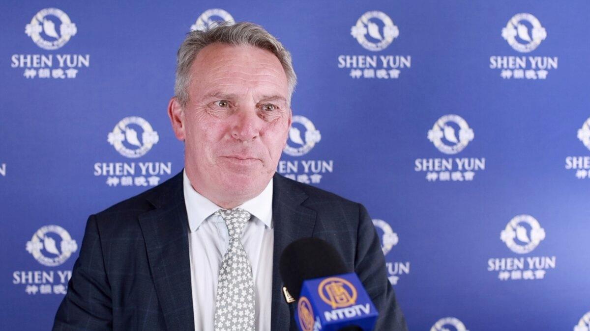 Blair Barker, City of Whitehorse councillor, attends Shen Yun Performing Arts at the Melbourne Convention and Exhibition Centre in Melbourne, Australia, on Feb. 15, 2025. (NTD)