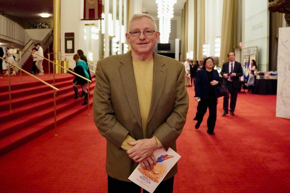 Frank Lane enjoyed Shen Yun at the Kennedy Center Opera House in Washington on Feb. 21, 2025. (Terri Wu/The Epoch Times)