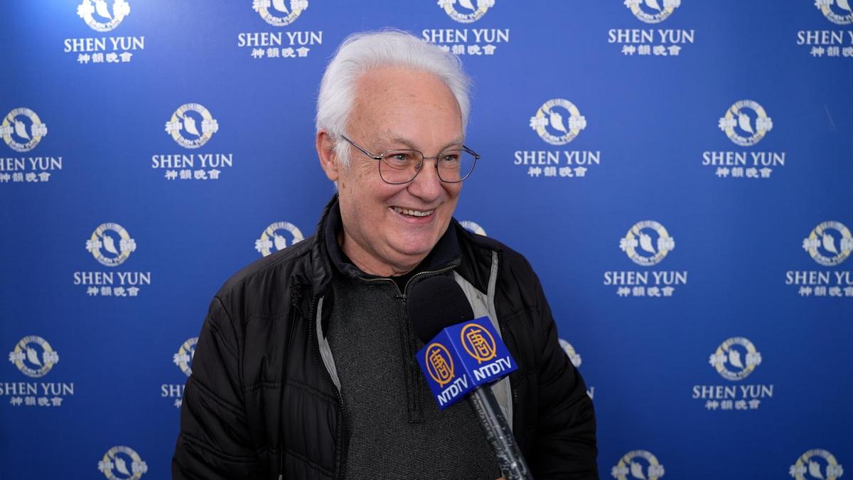 Jean-Marc Pomarès enjoyed Shen Yun at the Cité des Congrès in Nantes, Frances, on Feb. 20, 2025. (NTD)