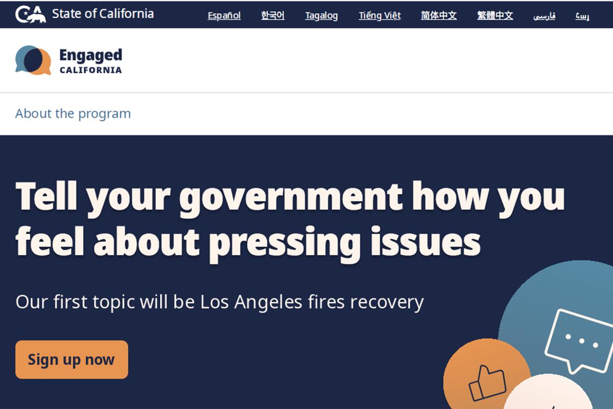 California Launching Digital Platform for Public Discussion on Fire Recovery