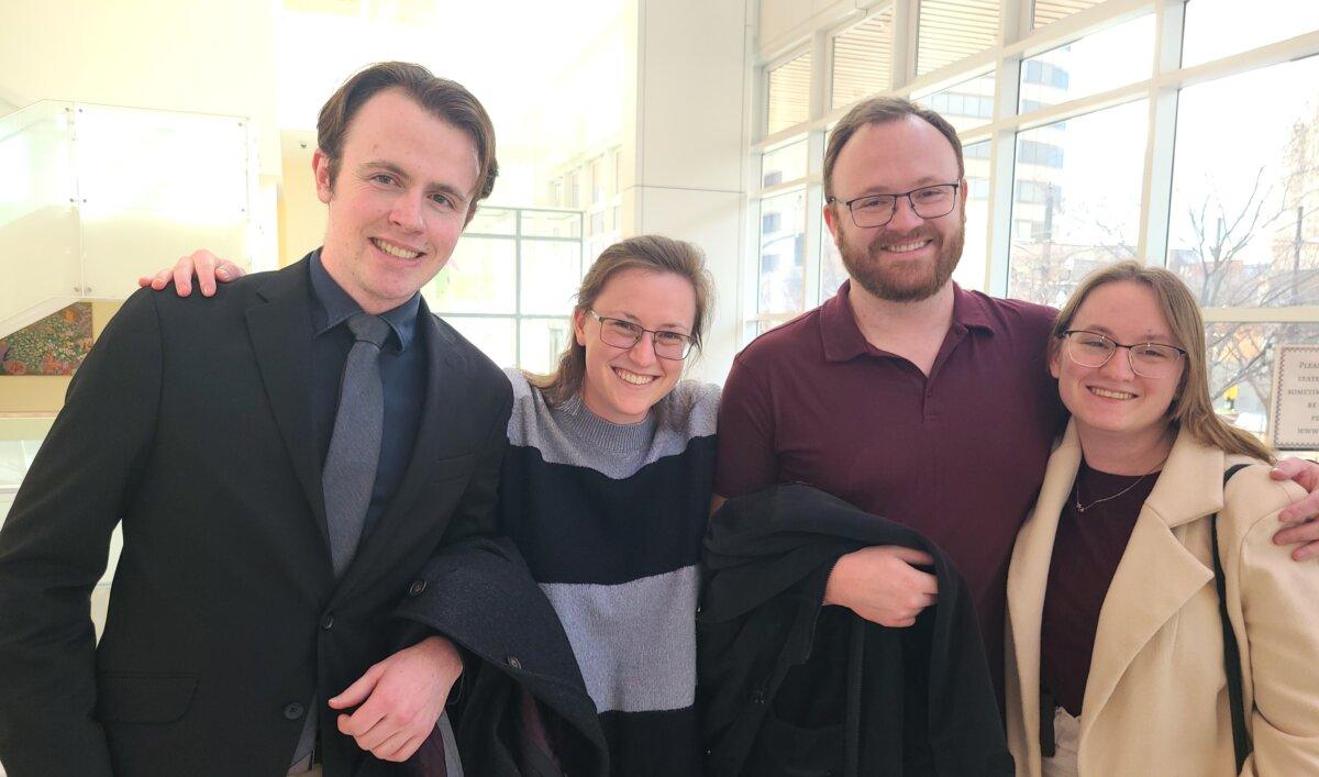 Dallas Hayward, Danielle Hayward, John Paul Hayward, and Tina Hayward enjoyed Shen Yun at the George S. and Dolores Doré Eccles Theater in Salt Lake City on March 22, 2025. (Lily Yu/The Epoch Times)