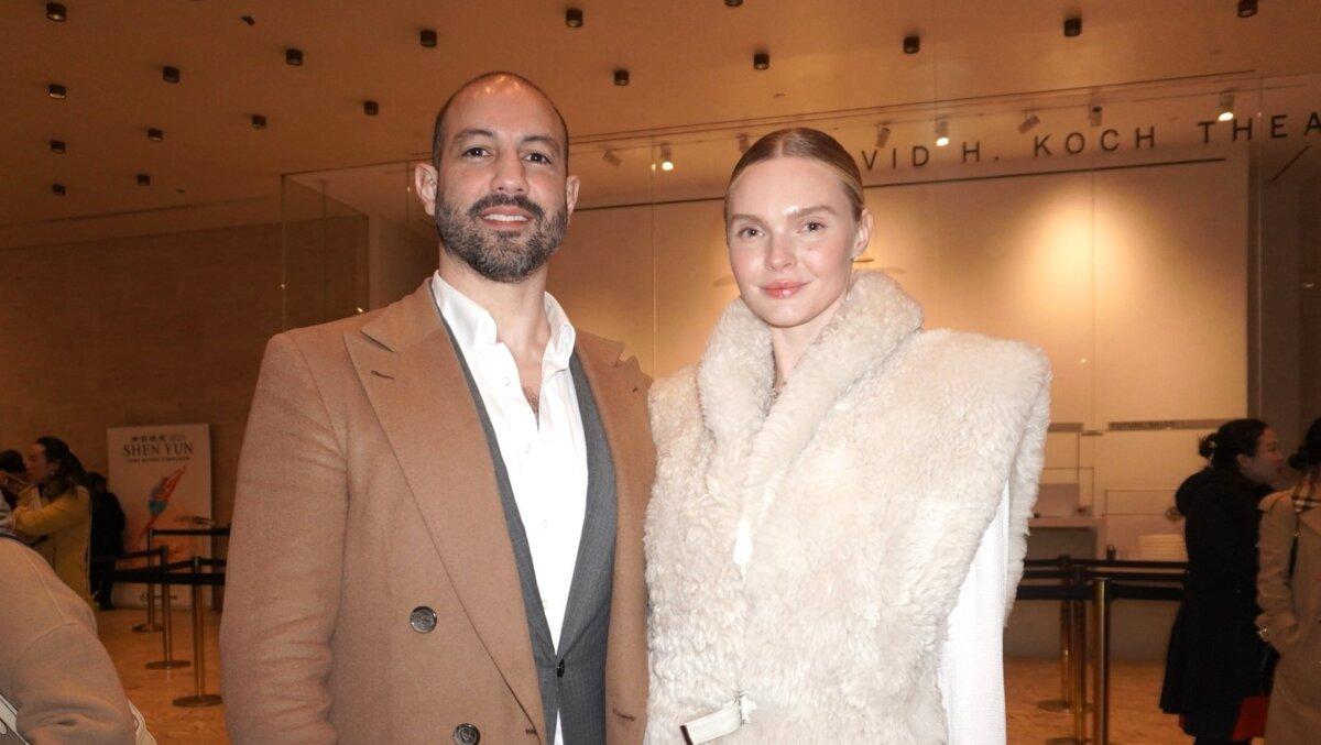 Charles Nader and Enly Tammela enjoyed Shen Yun at the David H. Koch Theater at Lincoln Center in New York City on March 26, 2025. (Sherry Dong/The Epoch Times)