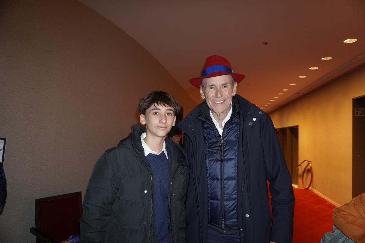 Pierre Brouwers and his son enjoyed Shen Yun at the David H. Koch Theater at Lincoln Center in New York City on March 26, 2025. (Sally Sun/The Epoch Times)