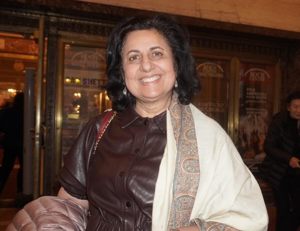 Punita Sinha attended Shen Yun Performing Arts at the Boch Center's Wang Theatre in Boston on April 4, 2025. (Mary Man/The Epoch Times)