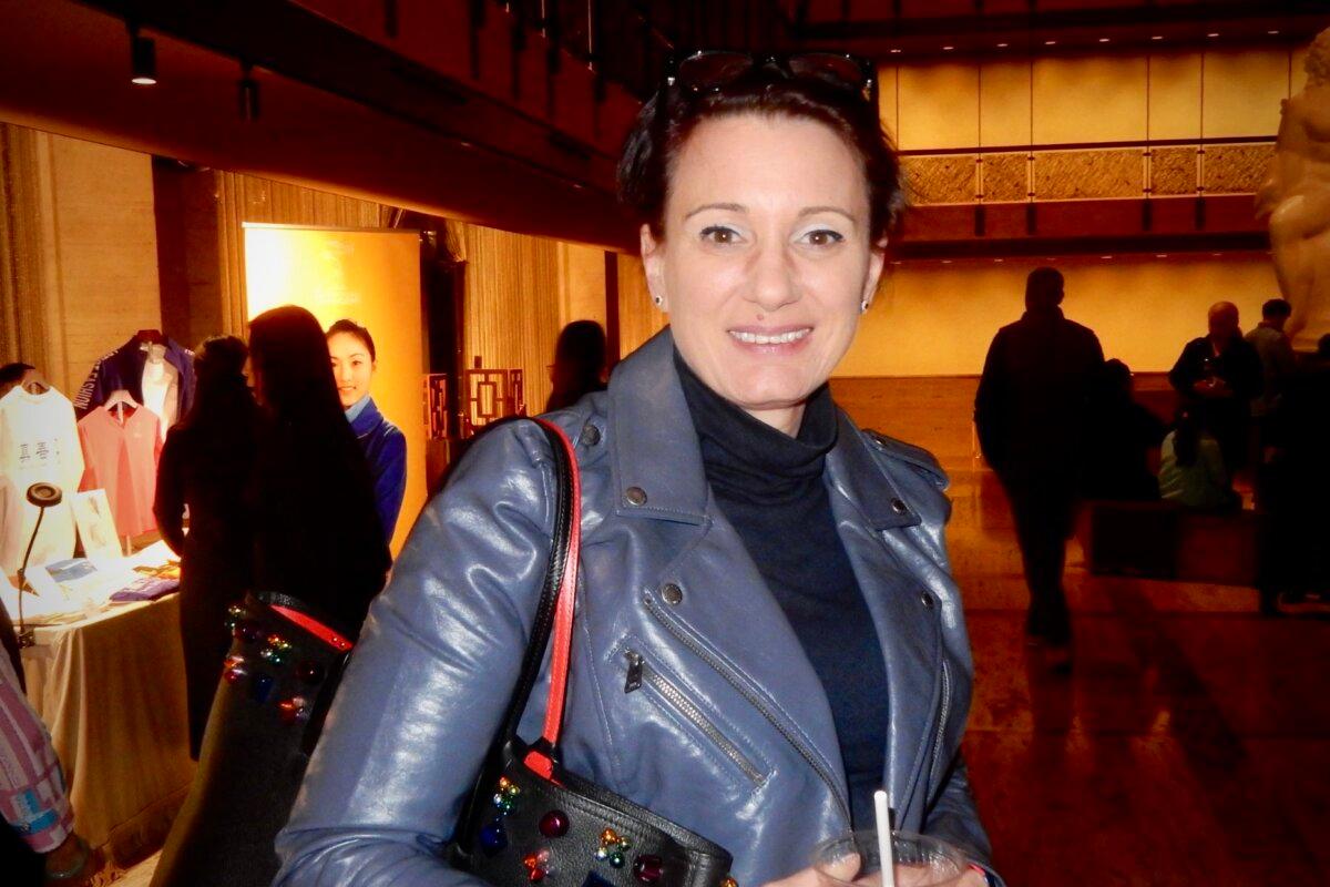 Emina Tabakovic enjoyed Shen Yun at the David H. Koch Theater at Lincoln Center on April 5, 2025. (Weiyong Zhu/The Epoch Times)