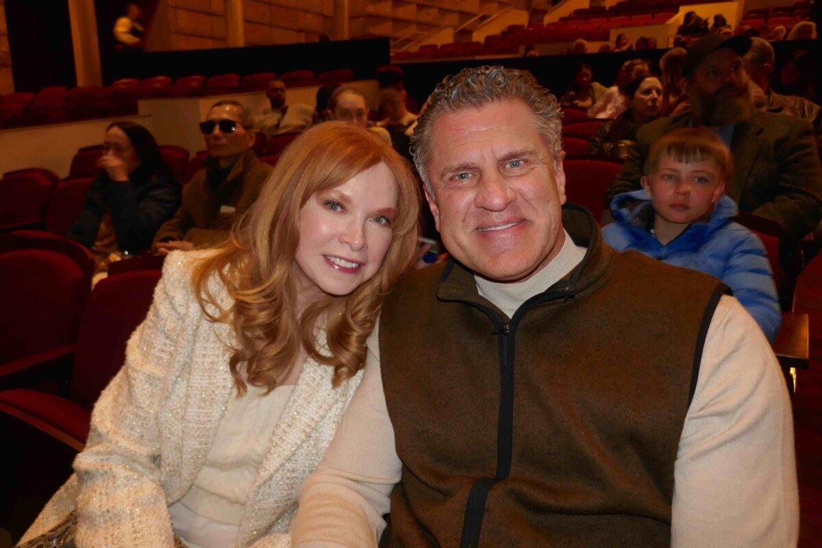 Rita Harding and Thomas Satalowich enjoyed Shen Yun's matinee at the Buell Theatre on April 6, 2025. (Lily Yu/The Epoch Times)