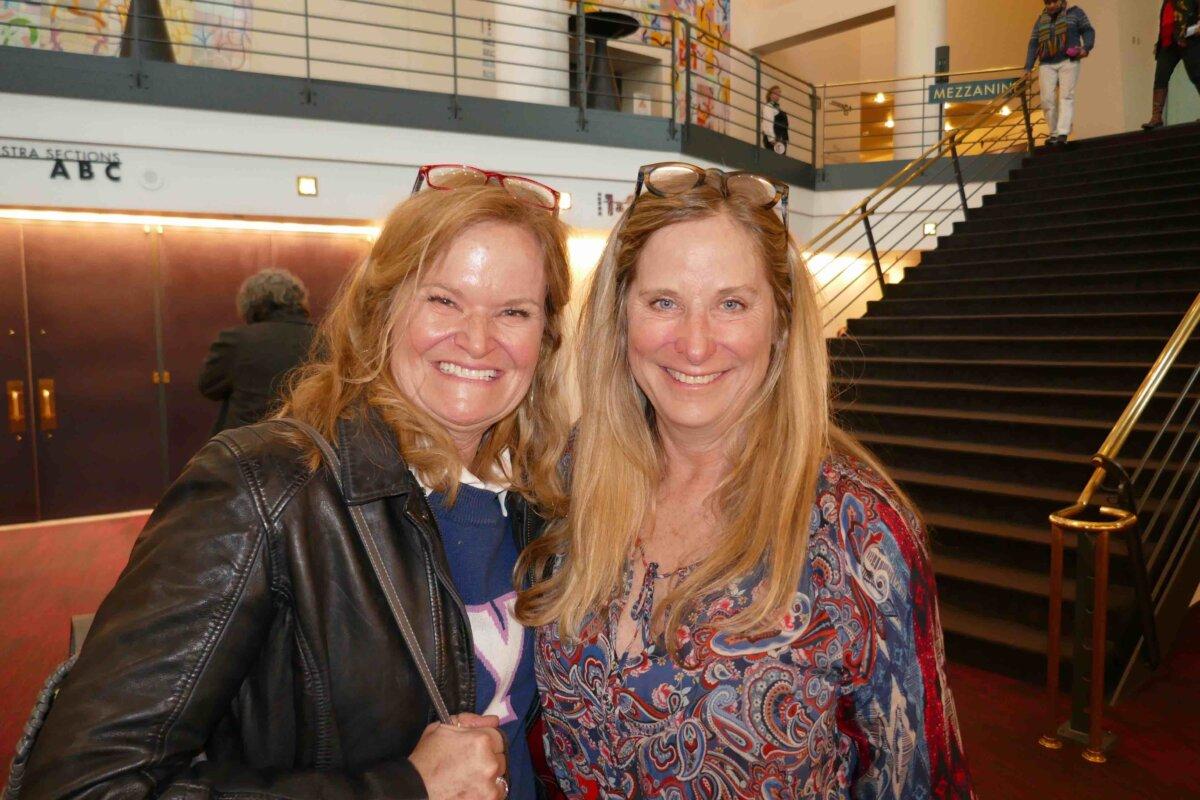 Jocelyn DiChiara (L) and Shawne Mastronardi enjoyed Shen Yun's matinee at the Buell Theatre on April 6, 2025. (Lily Yu/The Epoch Times)
