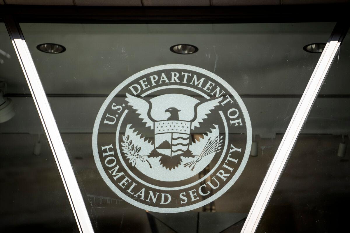 The U.S. Department of Homeland Security in Washington on Aug. 12, 2024. (Madalina Vasiliu/The Epoch Times)