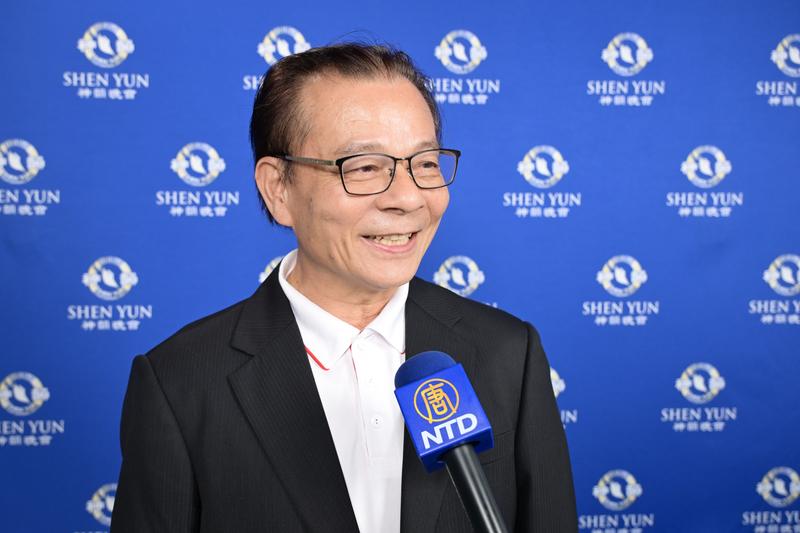 Huang-chi Chen enjoyed Shen Yun at Yuanlin Performance Hall in Changhua, Taiwan, on April 19, 2025. (Pi-lung Sung/The Epoch Times)