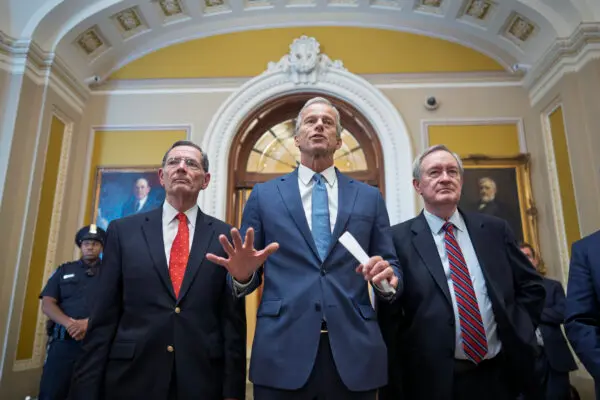 Senate GOP Leaders Speak to the Press After Policy Meeting
