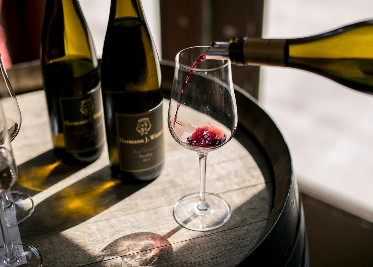 Hermann J. Wiemer winery in Dundee, N.Y., is renowned for its Rieslings. (Samira Bouaou for American Essence)