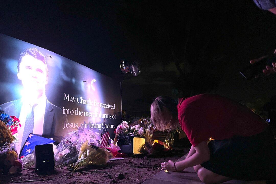 At Makeshift Memorial in Phoenix, Supporters Remember Impact of Charlie Kirk on Their Lives