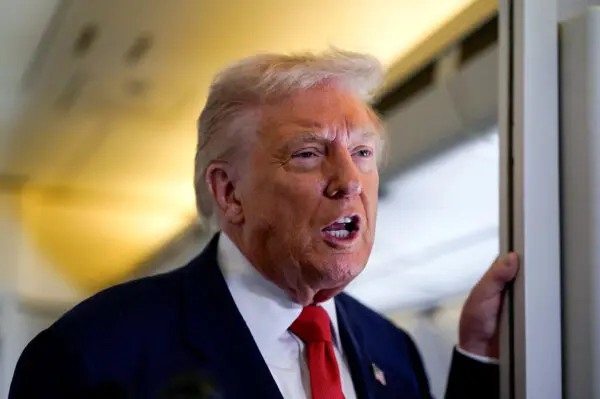 Trump Speaks to Press on Air Force One (Nov. 14)