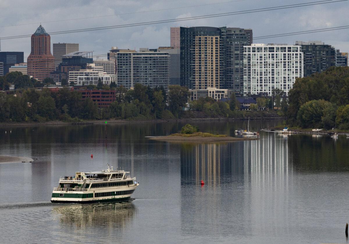 The city of Portland, Ore., on Oct. 4, 2025. (John Fredricks/The Epoch Times)