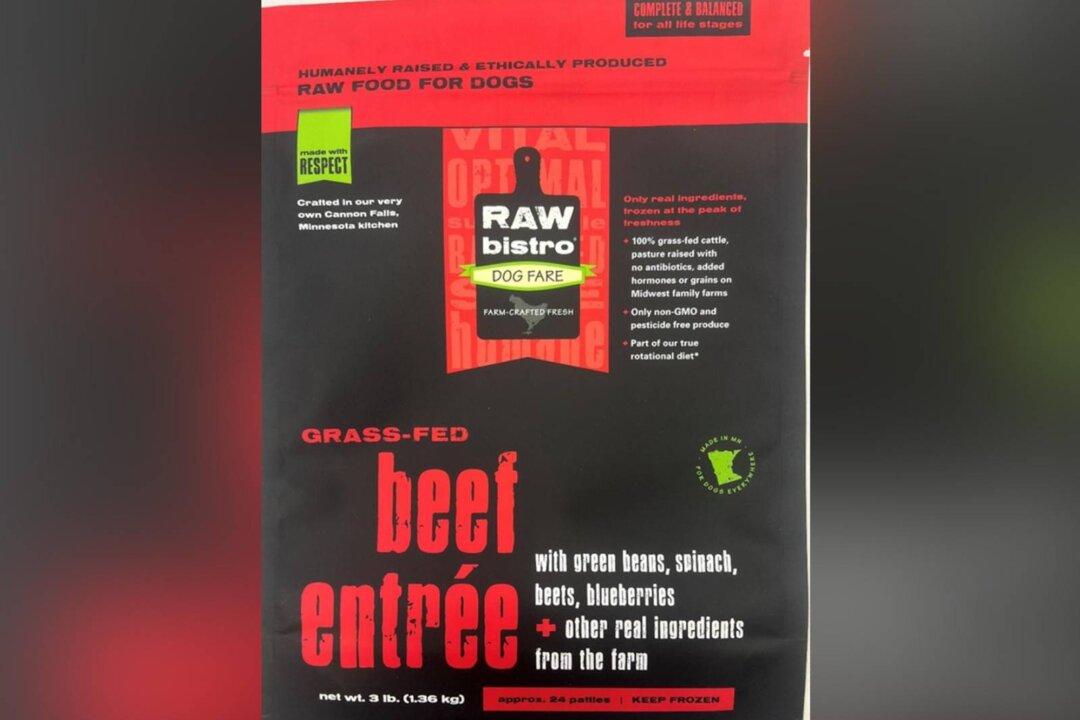Frozen Dog Food Recalled in 4 US States Due to Possible Salmonella Contamination