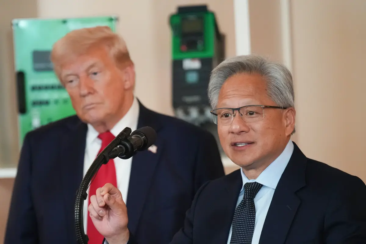 Nvidia CEO Joins Trump on China Trip as President Urges China to ‘Open Up’ to US Businesses