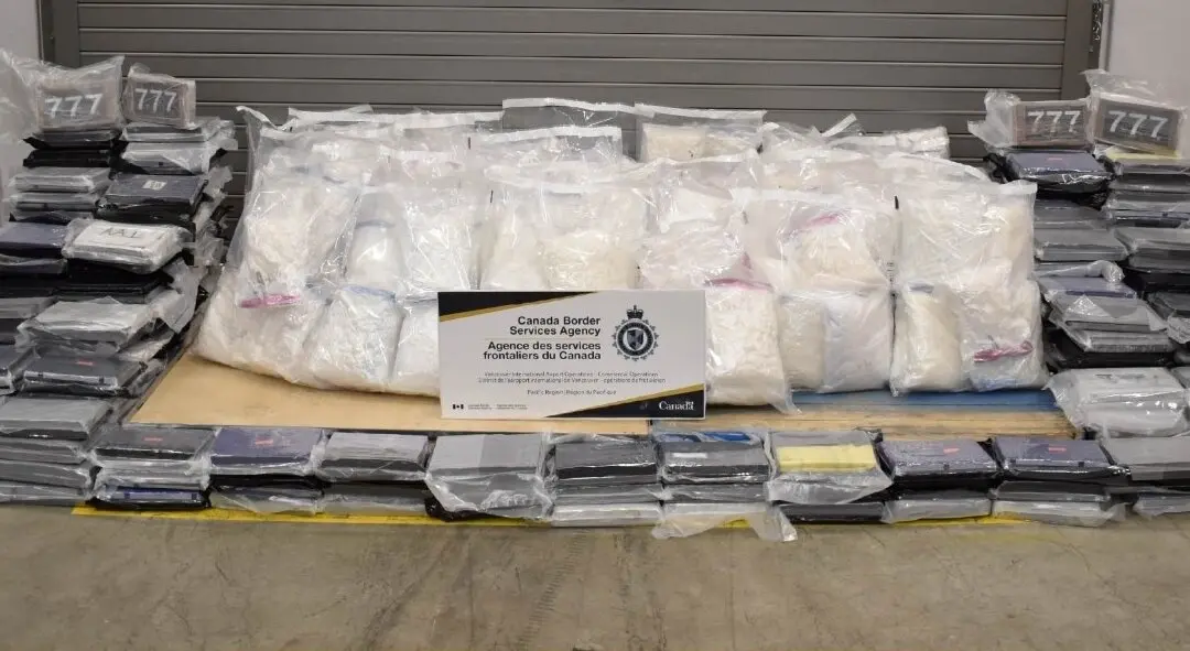 Authorities Find 560 Kilos of Cocaine, Meth Concealed in Vehicle Parts at Vancouver Airport