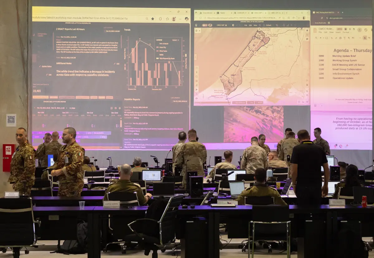 Inside the Multinational Center in Israel That Distributes Aid to Gaza thumbnail