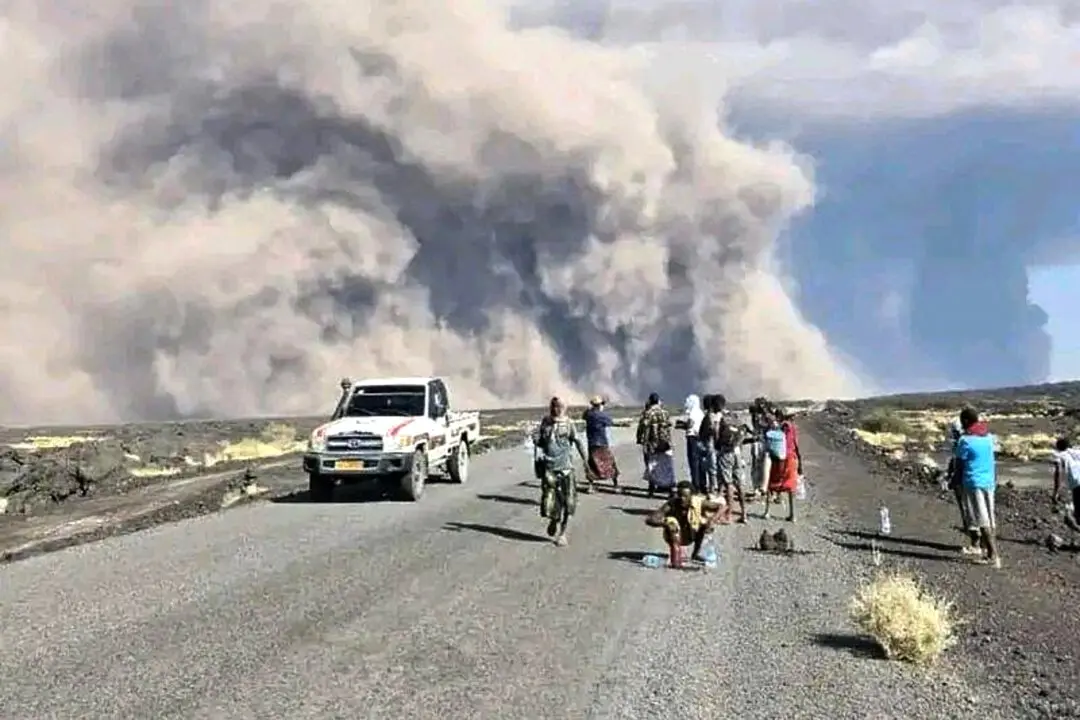 Volcano Erupts in Northern Ethiopia, Sending Ash Plumes Toward Yemen and Oman