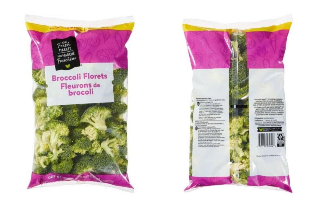 Broccoli Florets Recalled in Six Provinces Due to Possible Salmonella Contamination