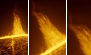 Astronomer Captures Towering Solar Eruption Shaped Like the Burj Khalifa Skyscraper in Dubai—Here’s the Video