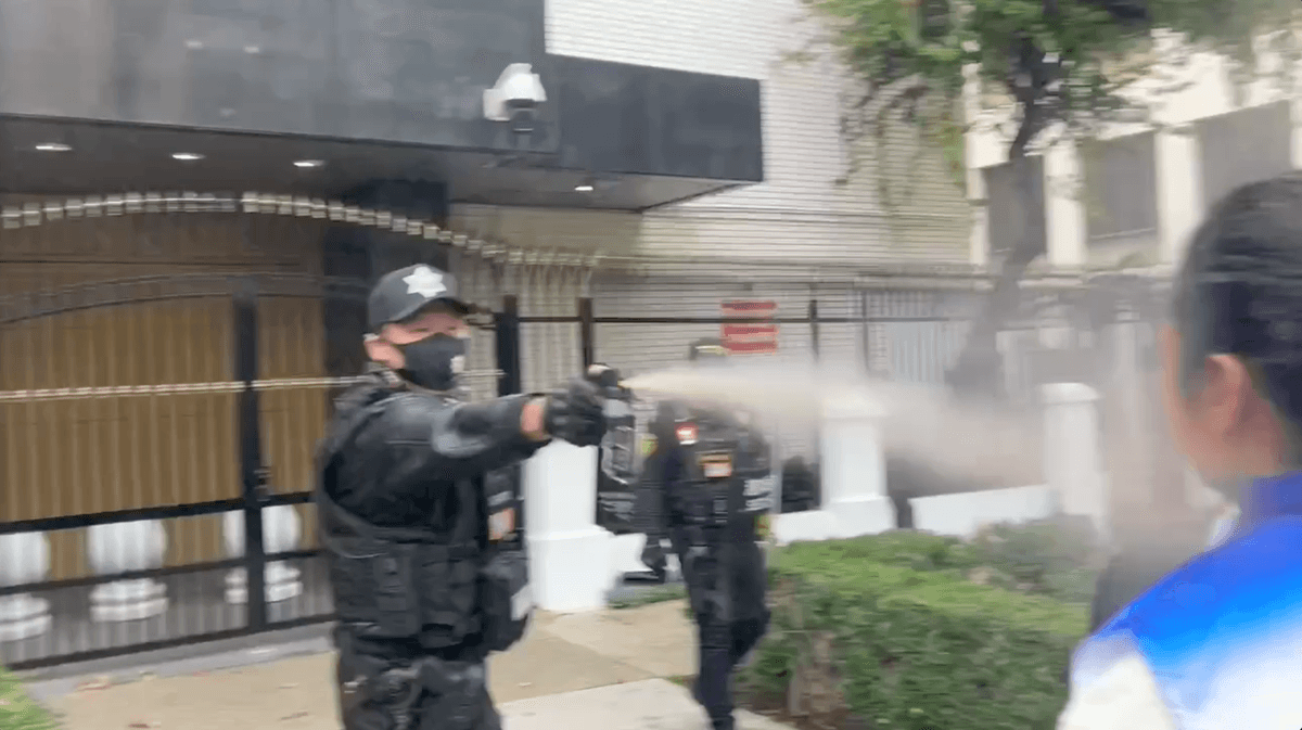 State Department Voices Concern Over Attack on Protesters Outside LA Chinese Consulate thumbnail