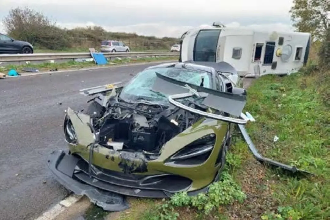 Supercar Driver Banned for Six Months After Crashing McLaren Into Motorhome