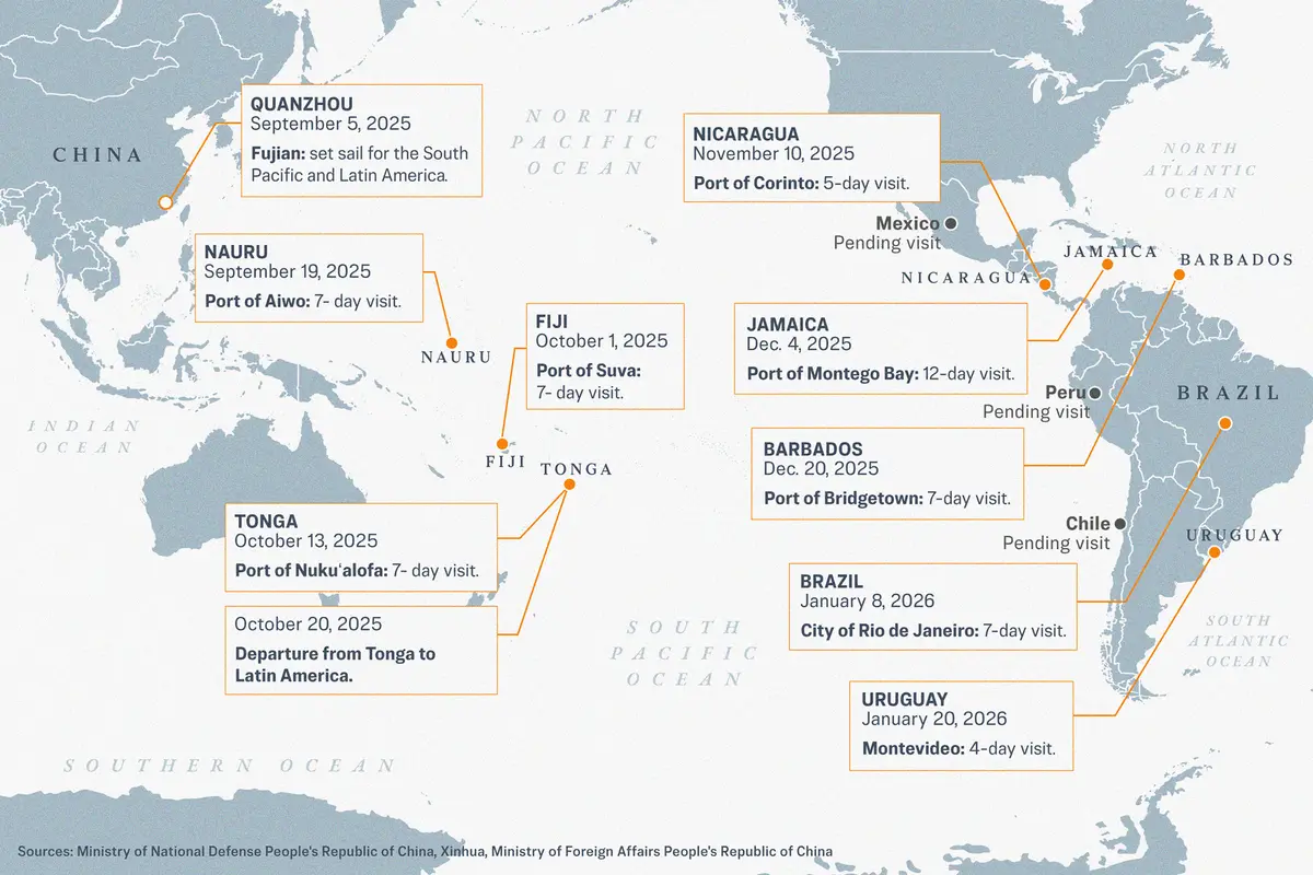 Chinese ‘Hospital Ship’ Touring Latin America Suspected to Be Chinese Navy