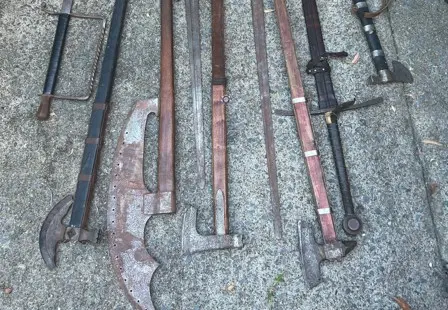 Swords, Axes Seized as Man Charged Over Online Threats to Federal Politicians