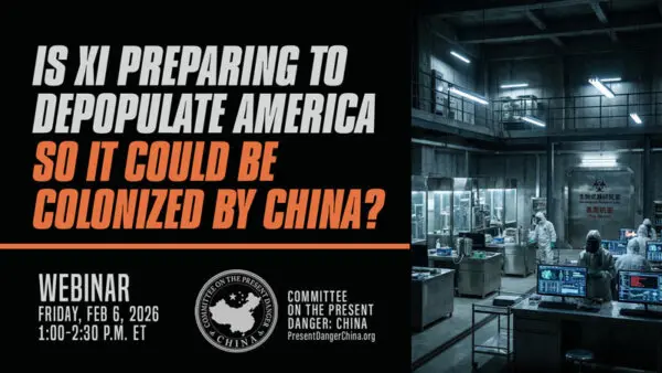 LIVE NOW: CPDC Webinar on Whether Xi Is Preparing to Depopulate America