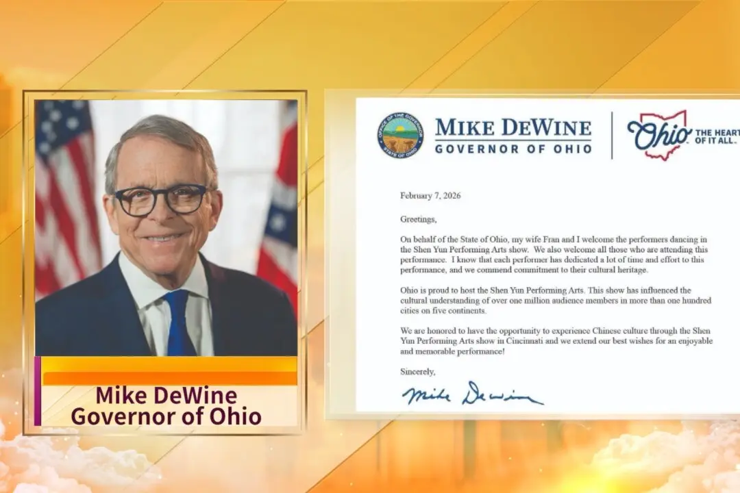 Ohio Governor Welcomes Shen Yun Back to the State: ‘Honored to Have the Opportunity to Experience Chinese Culture’