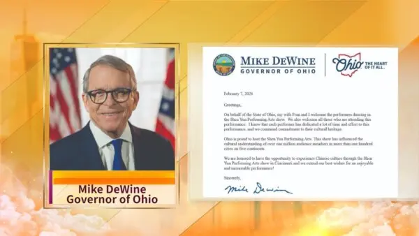 Ohio Governor Welcomes Shen Yun Back to the State: ‘Honored to Have the Opportunity to Experience Chinese Culture’
